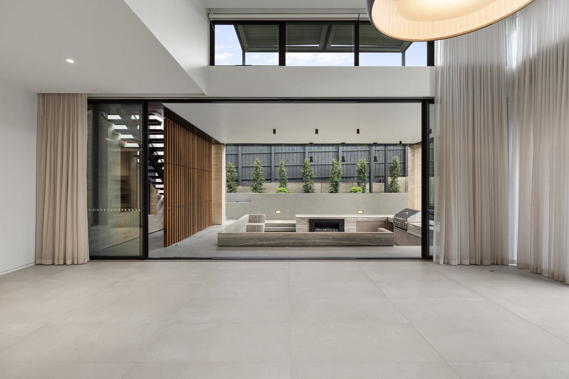Precision tiled open-plan floor